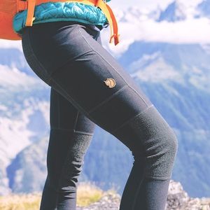 FJÄLLRÄVEN Abisko Trekking Tights, Hiking Tights, Leggings : EUC